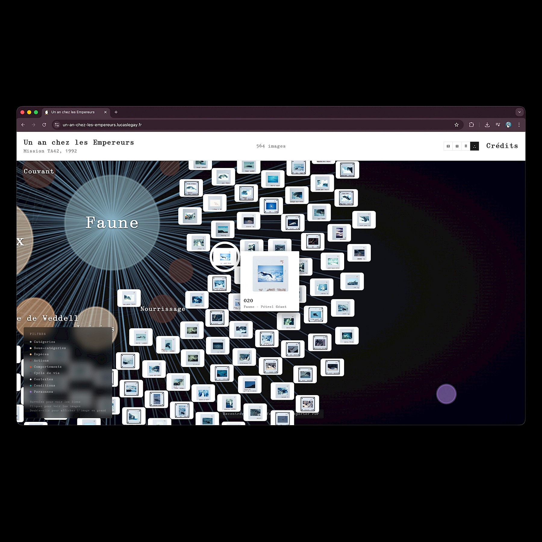 Un an chez les Empereurs - site web